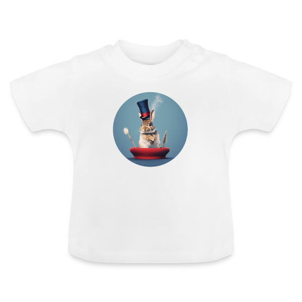 Conversionzauber "Zauber-Bunny" - Baby Bio-T-Shirt mit Rundhals