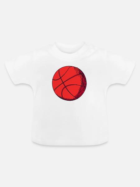 Ballsport - Baby Bio-T-Shirt mit Rundhals - Weiß