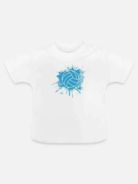 Ballsport - Baby Bio-T-Shirt mit Rundhals - Weiß