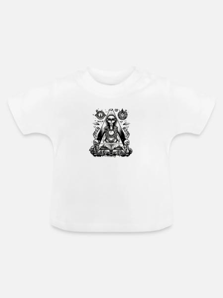 Zim, der außerirdische Pharao - Baby Bio-T-Shirt mit Rundhals - Weiß