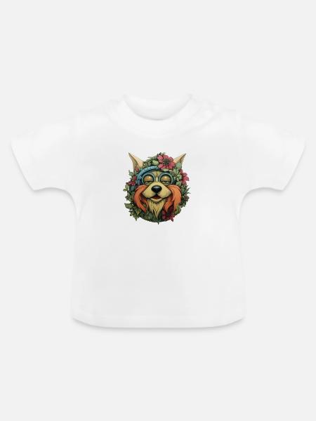 Houndini - Baby Bio-T-Shirt mit Rundhals - Weiß