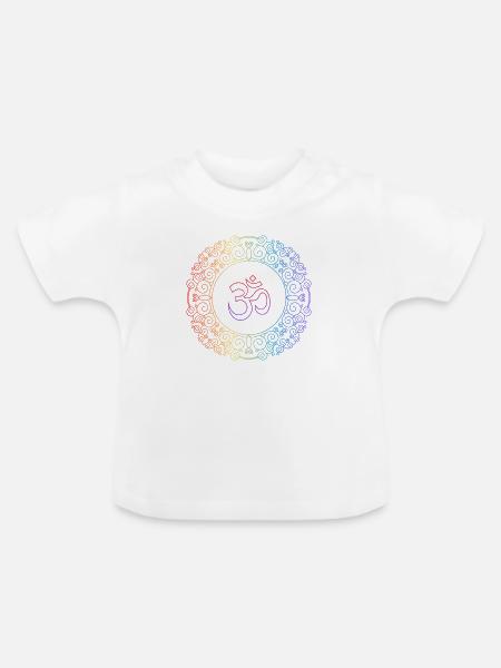 Yogashirt - Baby Bio-T-Shirt mit Rundhals - Weiß