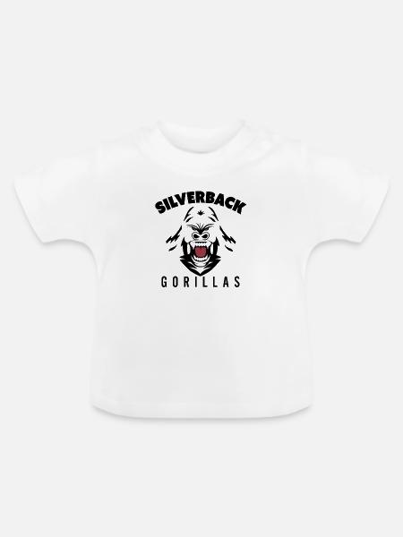 Silverback Gorillas - Baby Bio-T-Shirt mit Rundhals - Weiß