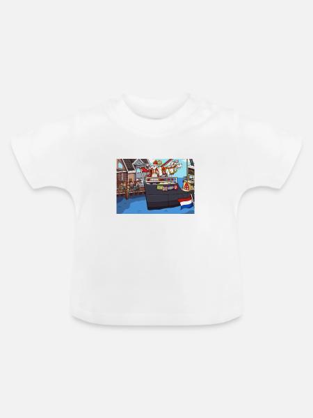 Ankunft des Heiligen Nikolaus - Baby Bio-T-Shirt mit Rundhals - Weiß
