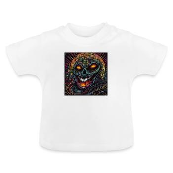 abstraction - T-shirt bio col rond Bébé - blanc - Devant