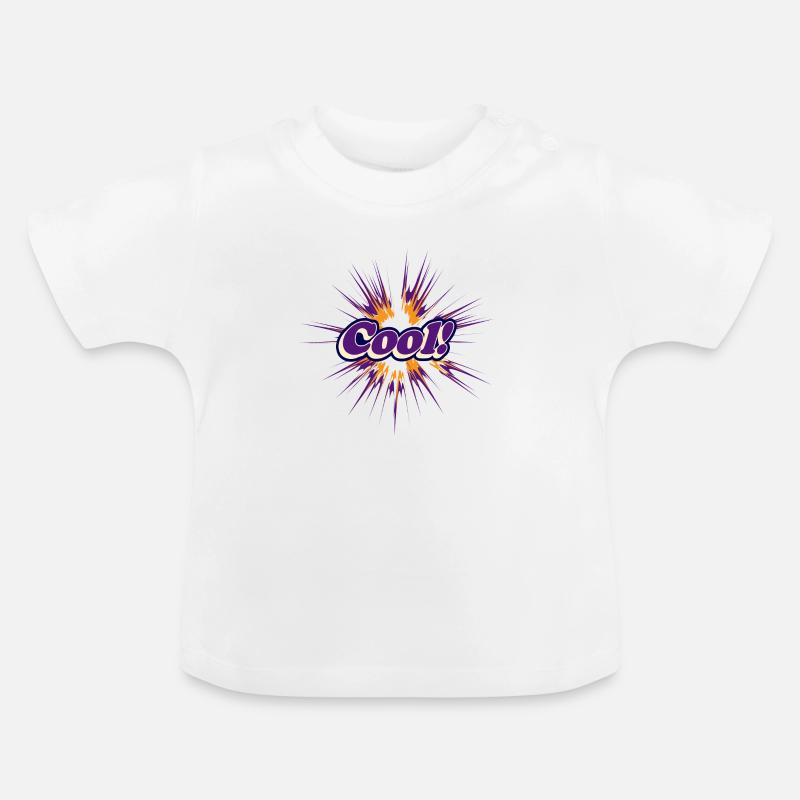 cool cool cool - T-shirt bio col rond Bébé - blanc