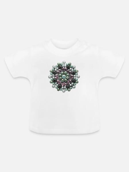 Mein Schmuckstueck V1 - Baby Bio-T-Shirt mit Rundhals - Weiß