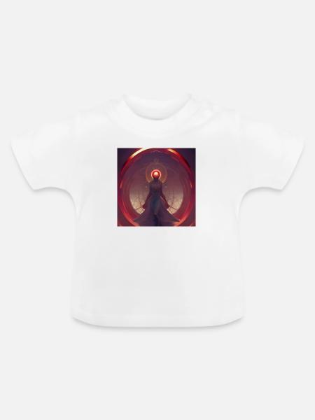 Aura - Baby Bio-T-Shirt mit Rundhals - Weiß