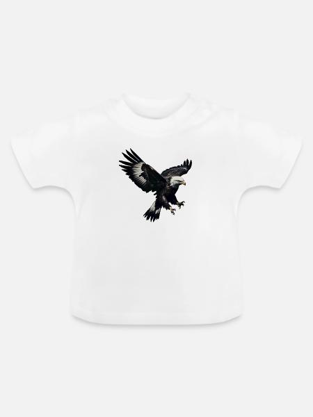 Adler - Baby Bio-T-Shirt mit Rundhals - Weiß