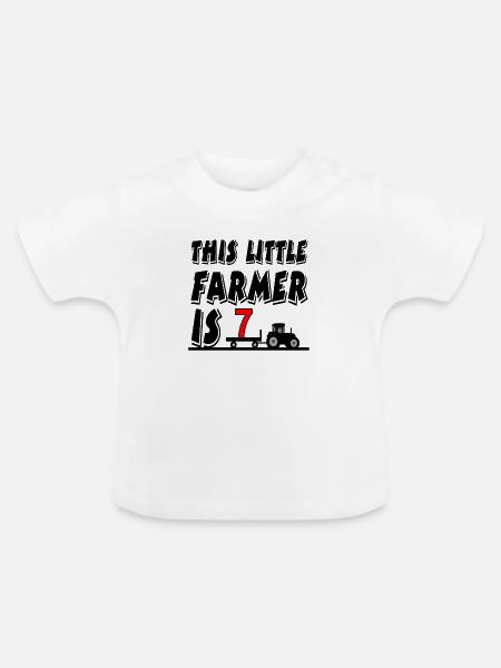 Bauer - Baby Bio-T-Shirt mit Rundhals - Weiß