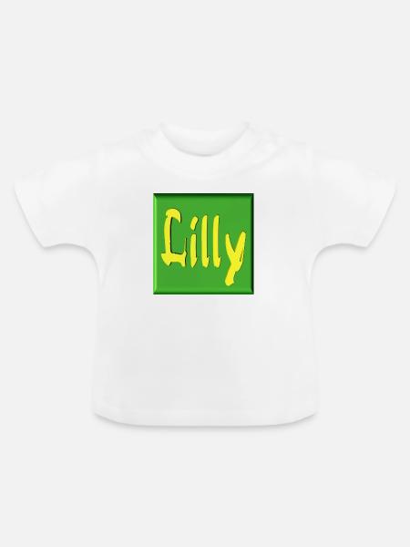 lilly2 - Baby Bio-T-Shirt mit Rundhals - Weiß
