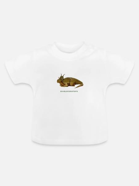 DIABLOCERATOPS - Baby Bio-T-Shirt mit Rundhals - Weiß