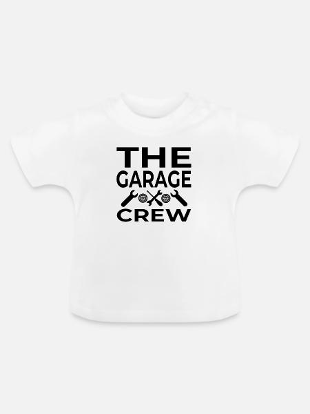 Garage - Baby Bio-T-Shirt mit Rundhals - Weiß