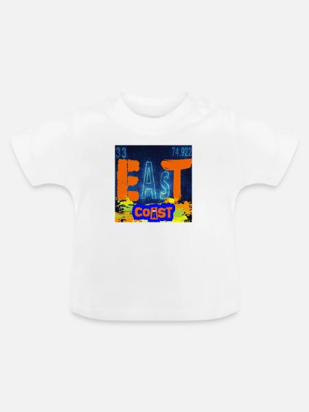 OSTKÜSTE - Baby Bio-T-Shirt mit Rundhals - Weiß