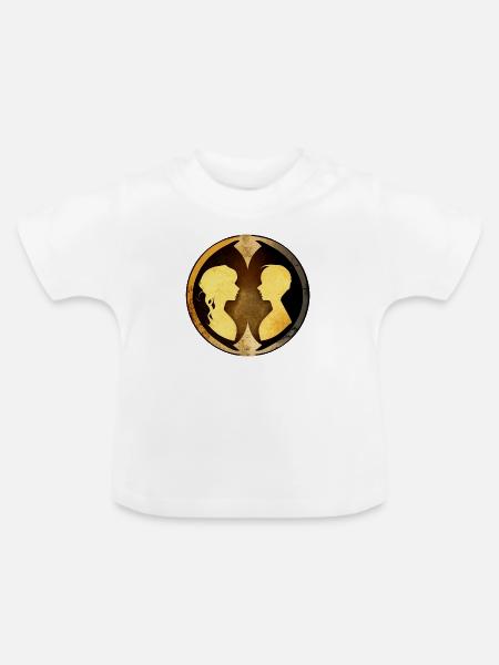 Harmonie-Duo - Baby Bio-T-Shirt mit Rundhals - Weiß