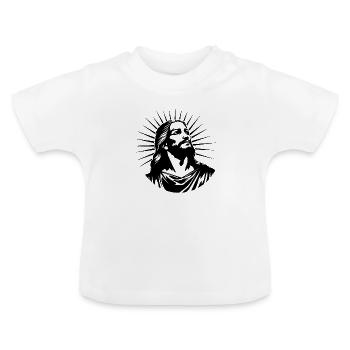 Jesus Christ Catholic Religion Christianity - Baby Organic T-Shirt with Round Neck - white - Front