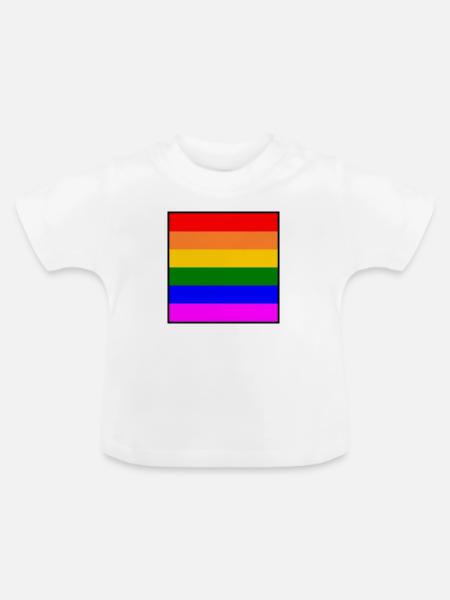 Lgbtq - Baby Bio-T-Shirt mit Rundhals - Weiß