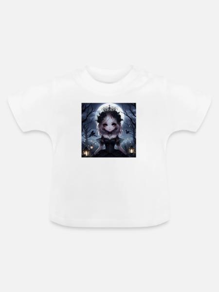 Dark Prinzessin - Baby Bio-T-Shirt mit Rundhals - Weiß