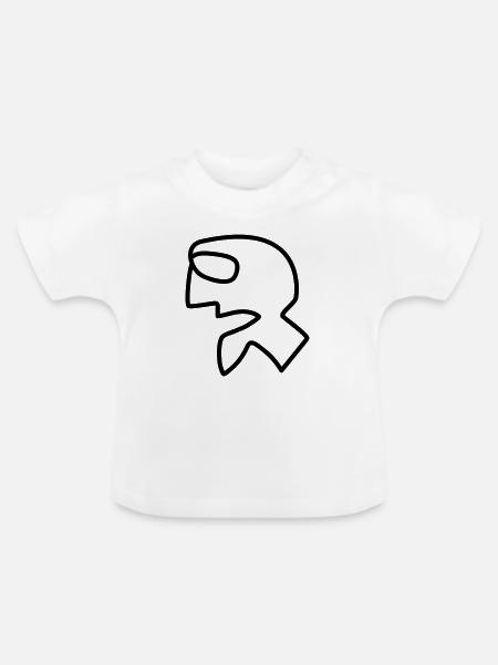 03 Ursprünglich - Baby Bio-T-Shirt mit Rundhals - Weiß
