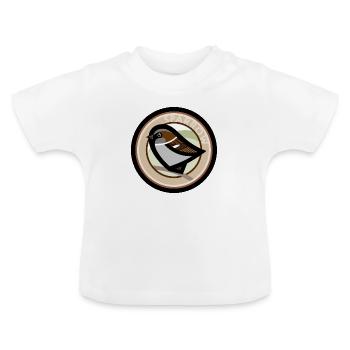 Sparrow - Baby Organic T-Shirt with Round Neck - white - Front