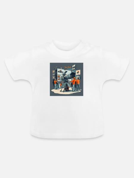 The camera studio - Baby Bio-T-Shirt mit Rundhals - Weiß