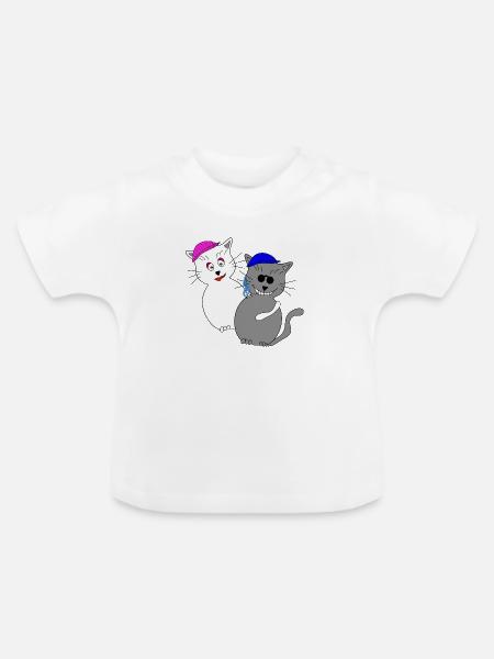 Halunke & Halunka - Baby Bio-T-Shirt mit Rundhals - Weiß