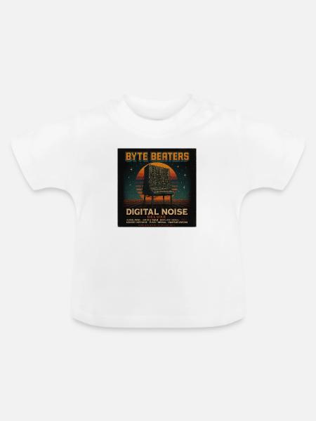 Byte Beaters by Nerogear - Baby Bio-T-Shirt mit Rundhals - Weiß