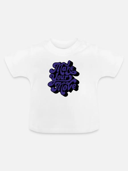 Mach deinen Zug - Baby Bio-T-Shirt mit Rundhals - Weiß