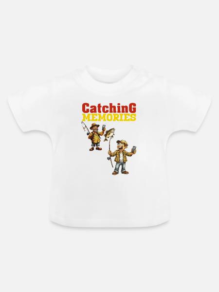 Erinnerungen fangen - Baby Bio-T-Shirt mit Rundhals - Weiß