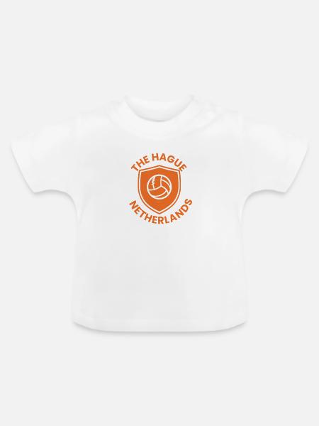 Das Haager Salvenemblem - Baby Bio-T-Shirt mit Rundhals - Weiß
