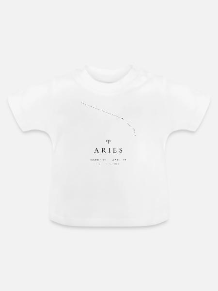 Sternbild Böder — Wahre Himmelskarte - Baby Bio-T-Shirt mit Rundhals - Weiß
