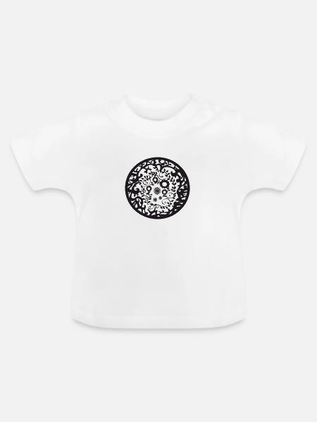 ikone - Baby Bio-T-Shirt mit Rundhals - Weiß