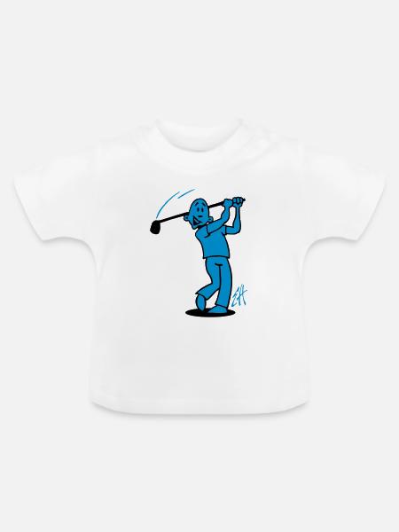 Golf - Baby Bio-T-Shirt mit Rundhals - Weiß