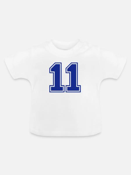 11 - Baby Bio-T-Shirt mit Rundhals - Weiß