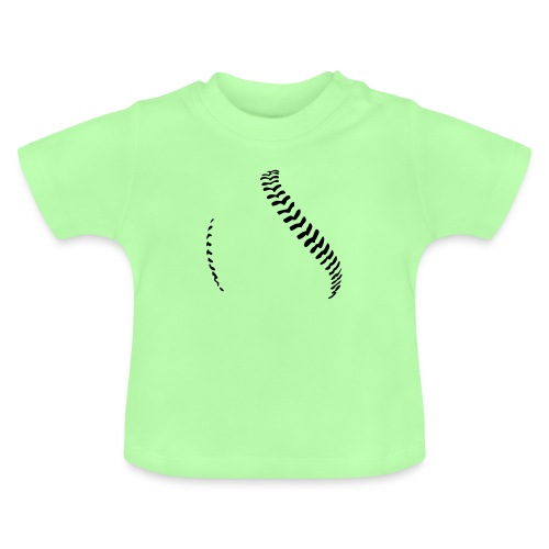 Baseball Naht / Baseball Seams - Økologisk T-shirt til baby, rund hals