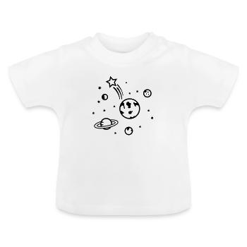 universe - Baby Organic T-Shirt with Round Neck - white - Front