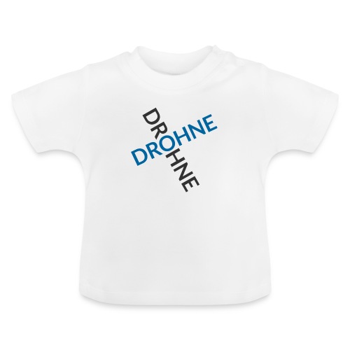 drohne abstrakt - Baby Bio-T-Shirt mit Rundhals