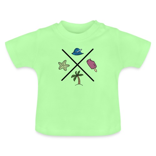 Design für den Sommer - Baby Bio-T-Shirt mit Rundhals