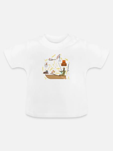 Wassersport - Baby Bio-T-Shirt mit Rundhals - Weiß
