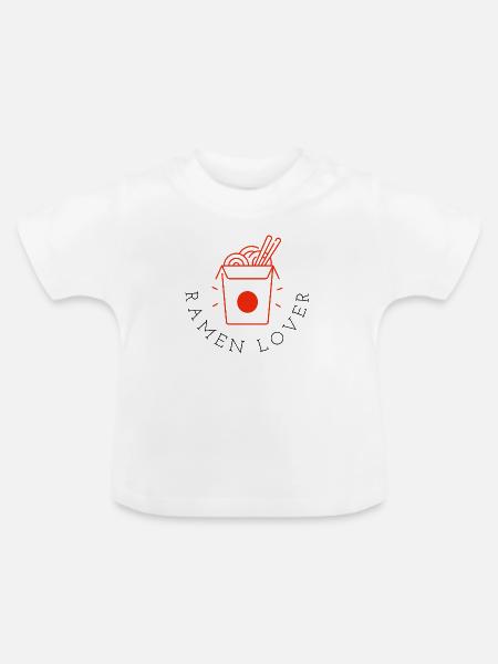 Feinschmecker - Baby Bio-T-Shirt mit Rundhals - Weiß