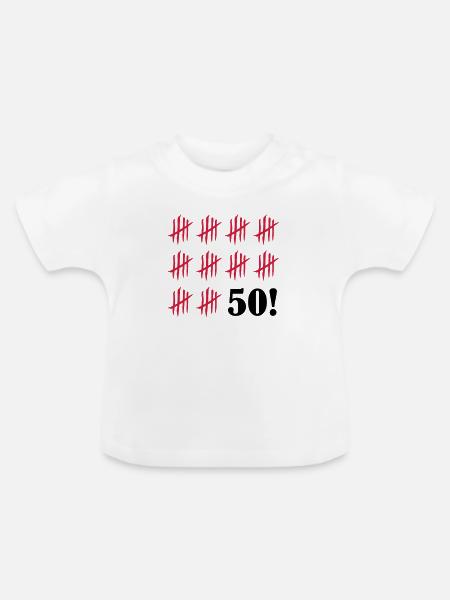 kratzer_50_2 - Baby Bio-T-Shirt mit Rundhals - Weiß