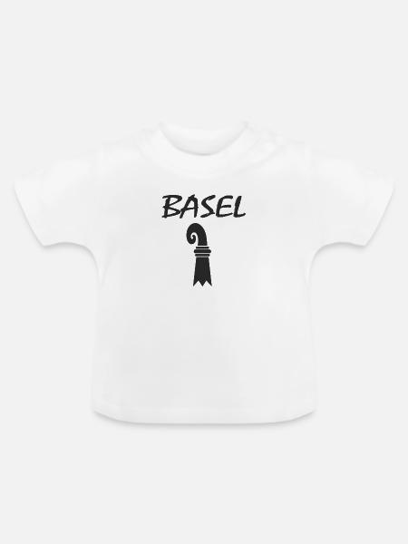 Baselerstab - Baby Bio-T-Shirt mit Rundhals - Weiß