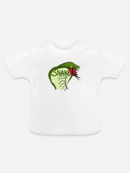 Snakebite; Kopra - Baby Bio-T-Shirt mit Rundhals - Weiß