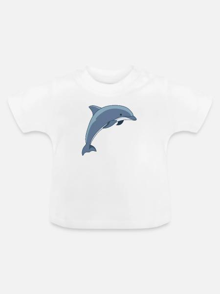 Meerestiere - Baby Bio-T-Shirt mit Rundhals - Weiß