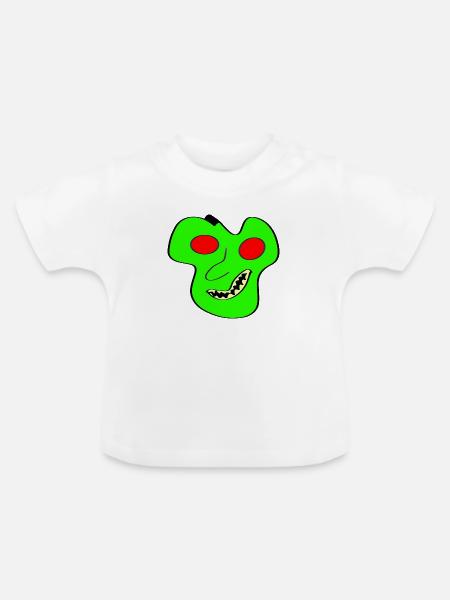 Little Alien - Baby Bio-T-Shirt mit Rundhals - Weiß