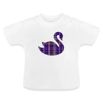 Schwan - Baby Bio-T-Shirt mit Rundhals - Weiß - Vorne