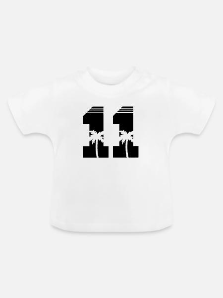 11 - Baby Bio-T-Shirt mit Rundhals - Weiß