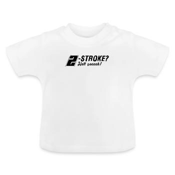 Zweitakt-Liebe 2-Takt 2-Stroke Motor - Baby Bio-T-Shirt mit Rundhals - Weiß - Vorne