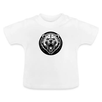 Grizzly Bär - Baby Bio-T-Shirt mit Rundhals - Weiß - Vorne