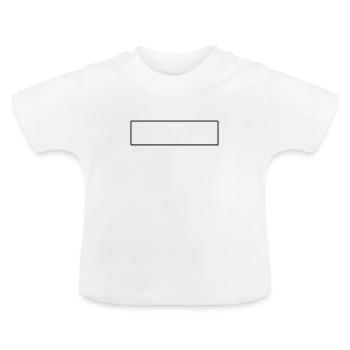 rectangle - T-shirt bio col rond Bébé - blanc - Devant